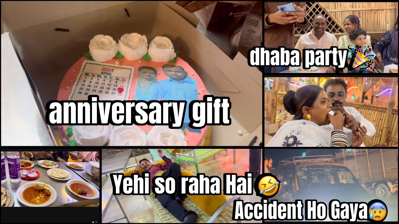 Happy Anniversary khala Khalu 🤝 ki Bahut Sarahenjoy 😍😍Dekhne mila accident😨 YouTube