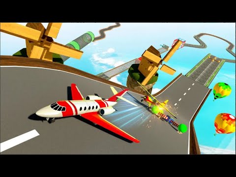 Airplane Stunts 3D: Extreme City GT Racing Plane Simulation Games