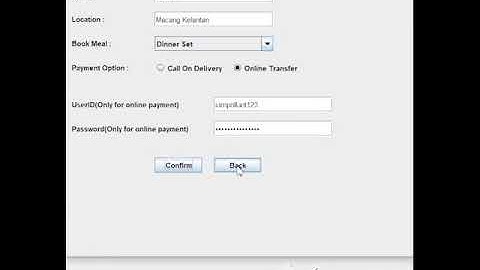 Java Gui Restaurant oop