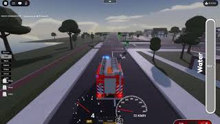 Brandweer Airport Rukt Uit Voor Brand In Portiekflat Tankautospuit 026131 Met Spoed