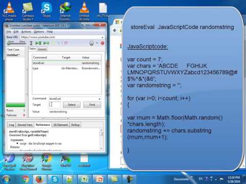 Give your Textbox testing responsibility to Selenium IDE! (Random String/Number Generate)