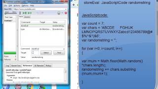 Give your Textbox testing responsibility to Selenium IDE! (Random String/Number Generate)