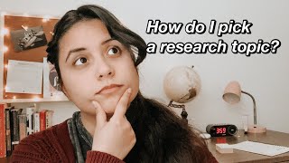 How to Pick a Research Topic | writing research papers for uni | undergrad history major 2021