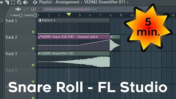 Snare Roll - FL Studio (Build Up with Snares) - Tutorial in Under 5 Minutes