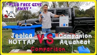 Joolca HOTTAP vs Companion Aqua heat / Aqua Cube Review ~||~ Watch this before buying a camp shower!