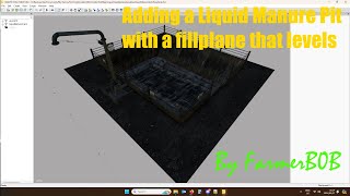 Adding LiquidManure Extension to a Cowbarn and a Different Pit with a fillplane that levels screenshot 4