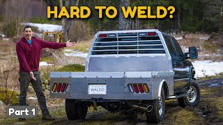 Building an ALUMINUM Flatbed for my Project Truck!