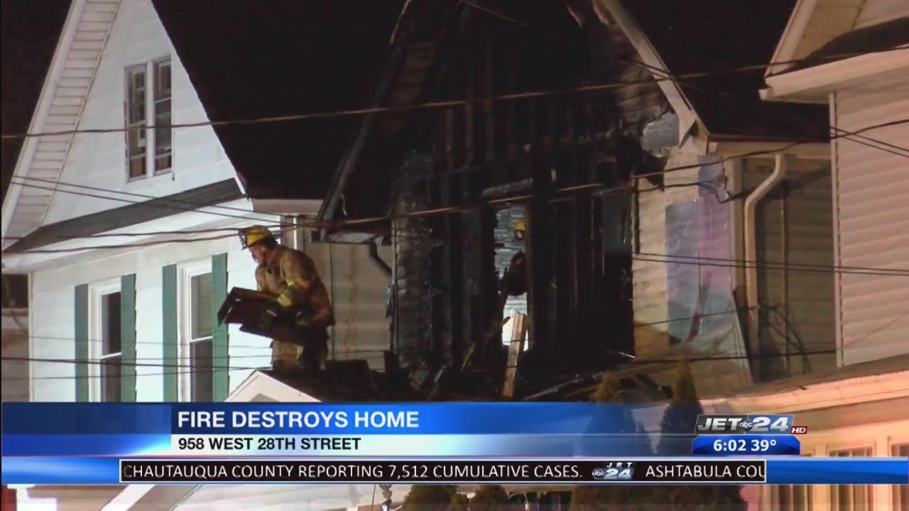 Late night house fire causes family to relocate - YouTube