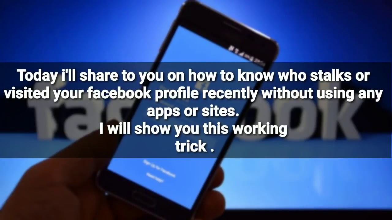 How to know who stalks or visited your facebook.. - YouTube
