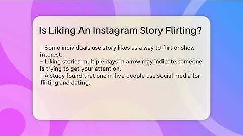 Is Liking An Instagram Story Flirting? - Everyday-Networking
