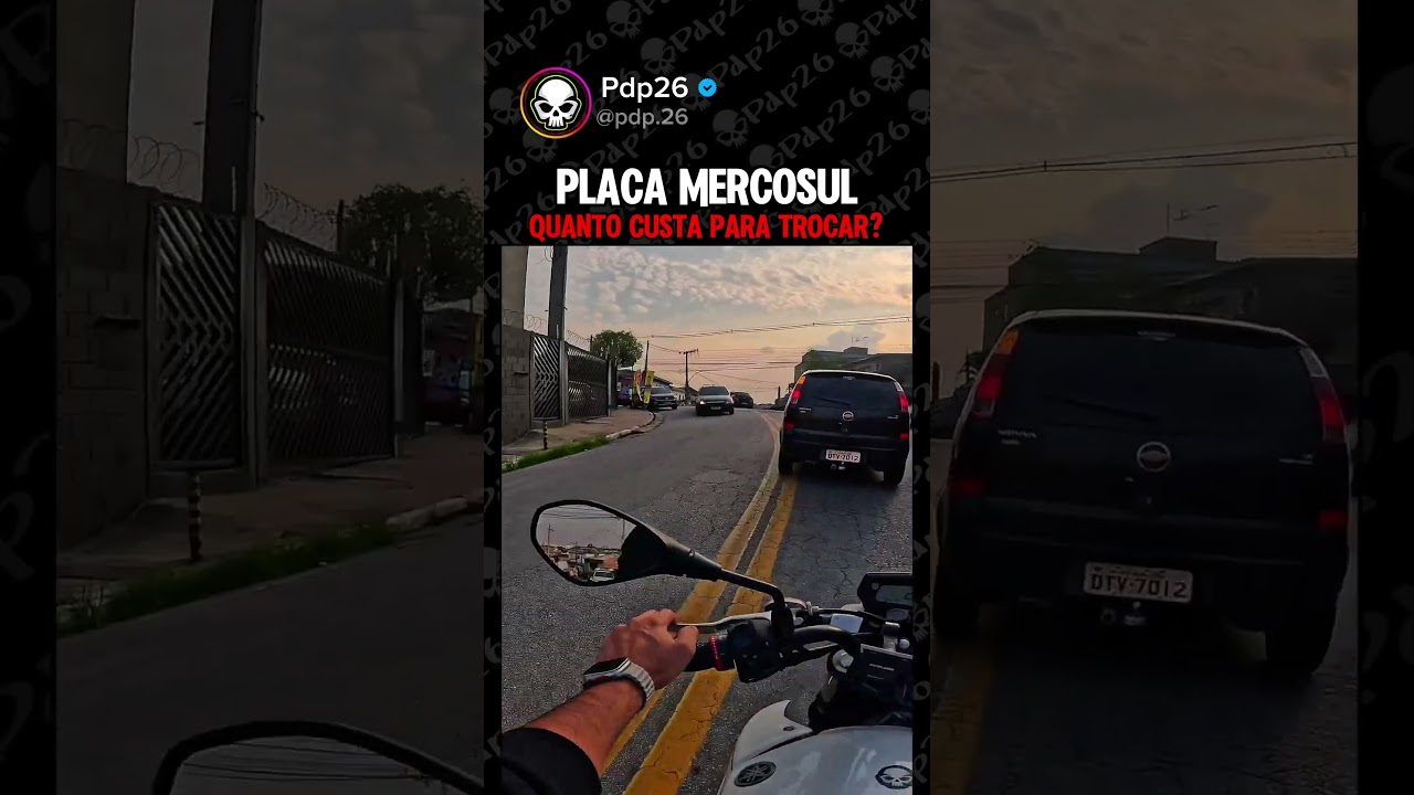 PLACA MERCOSUL QUEBROU? VEJA ISSO