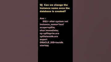 #shorts can we change instance name once the database is created ?