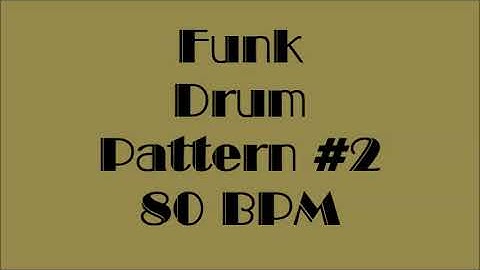 Drum Loops for Practice Funk #2 80bpm