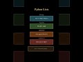 Python Lists Explained 📋 Every Beginner MUST Know! #shorts #python #pyflow