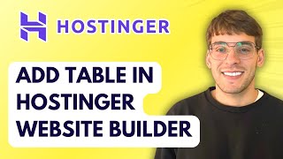 How to Add a Table in Hostinger Website Builder [2026 Full Guide]