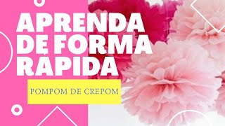 Pompom De Papel Aprenda Como Fazer