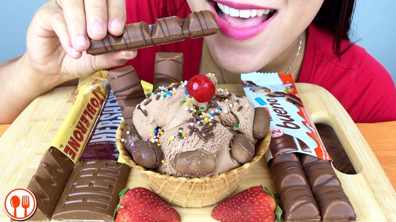 Asmr Chocolate Ice Cream Party