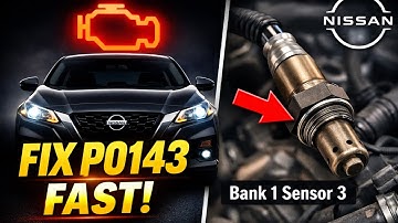 NISSAN P0143 Code FIX FAST! | O2 Sensor Problem Solved