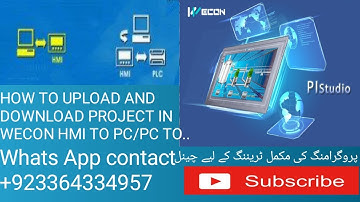 WECON HMI PI STUDIO SOFTWARE UPLOAD AND DOWNLOAD PC TO #HMI#wecon#upload