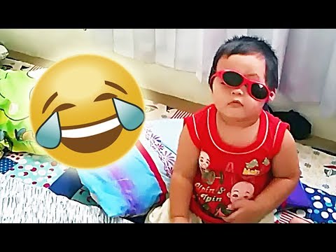 Bayi Lucu  Gaya Kocak Pakai Kacamata  Hitam  YouTube