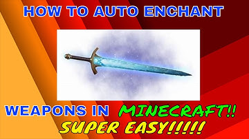 How to summon enchanted items with a command block - SUPER EASY!!