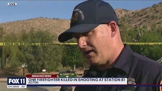 LA County Fire PIO speaks about fatal shooting at Station 81 in Agua Dulce