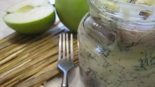 Сельдь с яблоком и горчицей I Рецепт вкусной селедки I Sennepssilden