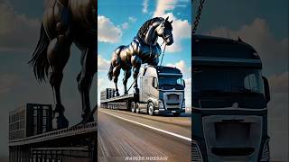 When the Bodybuilder Horse Broke the Chains! #ai #horse #shorts