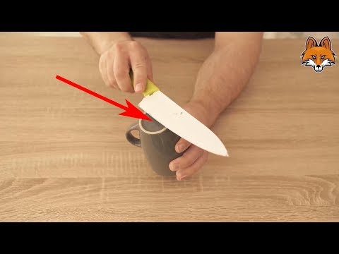 How to sharpen a knife without a sharpener 🔪
