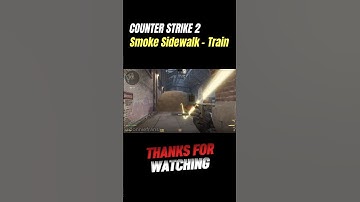 CS2 TRAIN - SMOKE SIDEWALK FROM HALLS #counterstrike2 #cs2 #cs2smokes