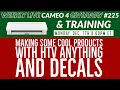 TRW Live Cameo 4 Giveaway & Training! Making Cool Products with HTV Anything and Vinyl