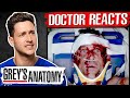 Doctor Reacts To Grey's Anatomy | McDreamy's Car Accident