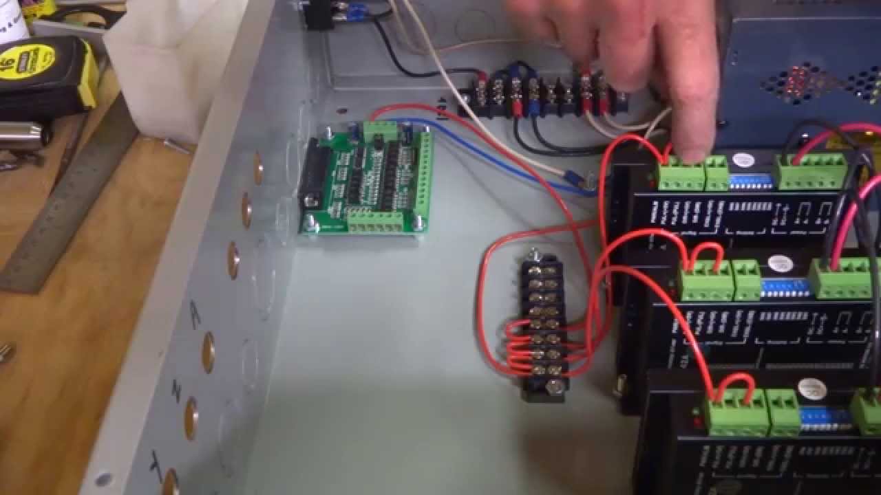 Mini Mill CNC Conversion Part 2 - Control Box Wiring - YouTube cnc control wiring 