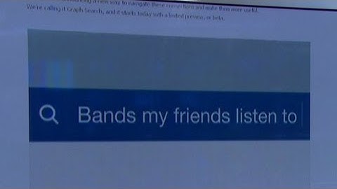 Facebook launches "Graph Search