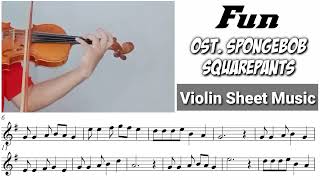Free Sheet || Fun - Ost. Spongebob Squarepants || Violin Sheet Music