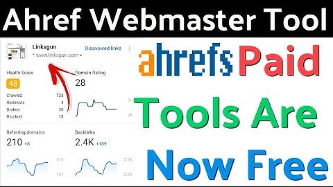 Ahref Paid Tool is Now Free | Ahref Webmaster Tool | How to Submit Website On Ahref WebMaster tool