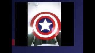 How To Make The Captain America Shield-Escudo De Capitan America Echo En Casa