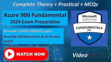 What is Infrastructure As A Service | Azure 900 Fundamental 2024 Exam Preparation | Az 900 Part 2