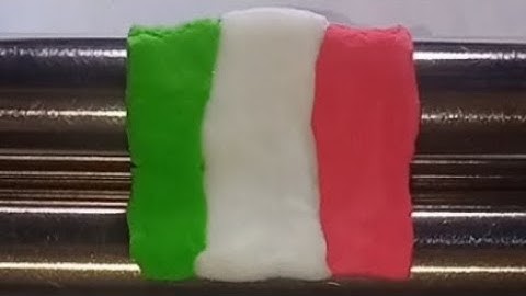 Satisfying Italy Flag Color Mixing | Green, White & Red ASMR Paint Blend