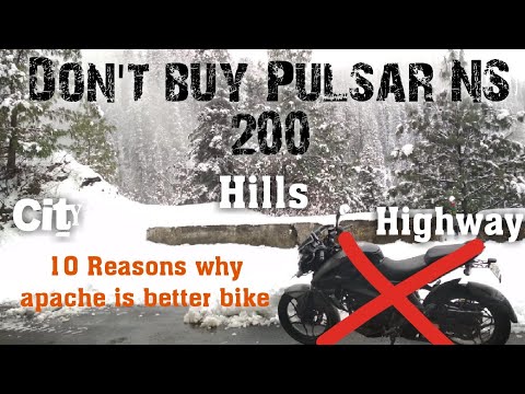 Don't buy Pulsar NS 200 before watching this video | 10 reasons why apache is better bike - YouTube