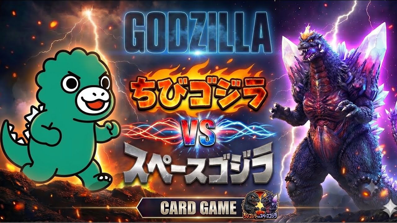 Set 4] Godzilla Card Game #347 [Chibi Godzilla vs. SpaceGodzilla