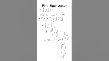 How to find Eigenvectors for a Given Matrix and Eigenvalue #maths #linearalgebra