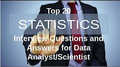 Statistics Interview Questions and Answers | Data Analyst/Scientist |  - Part 1