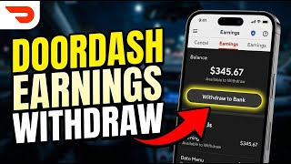 How to withdraw earnings from DoorDash to your bank account - Quick Tutorial