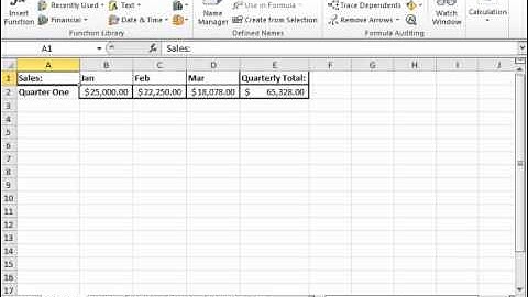 Excel 2010 Tutorial Auditing Worksheets Microsoft Training Lesson 17.1