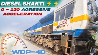 WDP4D Locomotive 0-130 Km/H Raw Acceleration