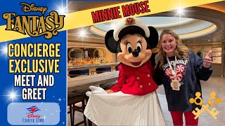Minnie Exclusive Character Meet And Greet Concierge Cruising Disney Cruise Line Fantasy