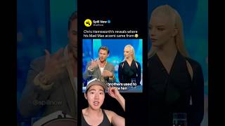 Chris Hemsworth reveals where his Mad Max accent came from