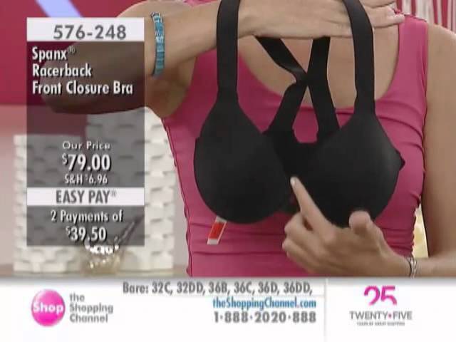 Spanx Racerback Front Closure Bra at The Shopping Channel 576248 