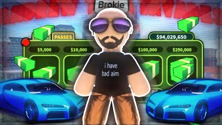 The GRIND To 100 MILLION CASH With ANDREW TATE… (Roblox Jailbreak)